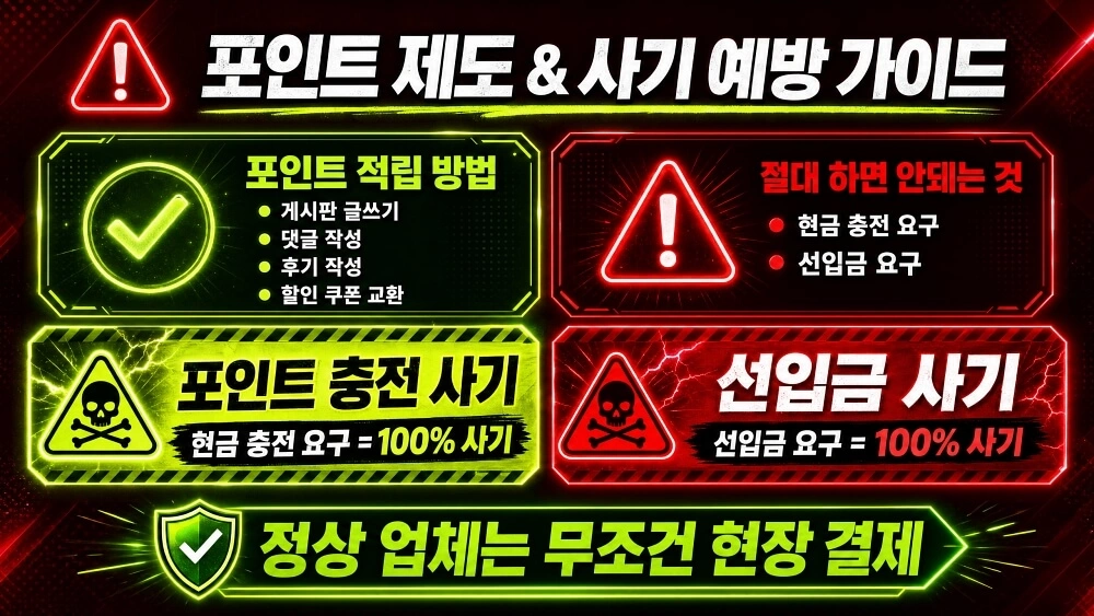 OPSTAR 포인트 제도 사기 예방 가이드 현금 충전 선입금 100% 사기