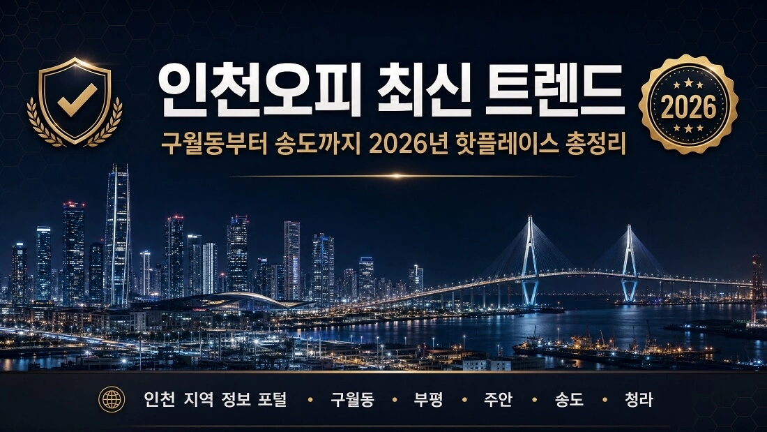 인천오피 최신 트렌드 구월동부터 송도까지 2026년 핫플레이스 총정리