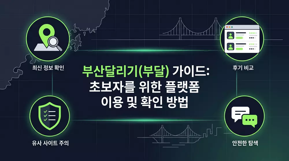부산달리기(부달) 가이드 초보자를 위한 플랫폼 이용 및 확인 방법